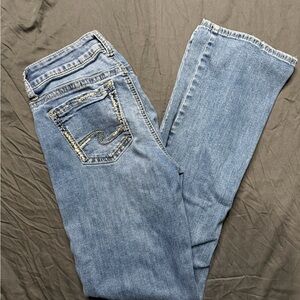 Silver Jeans Women's Light Blue Flare Pants